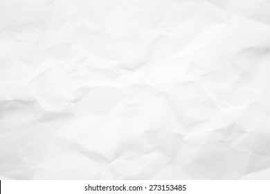 Paper texture. White crumpled paper background.