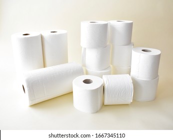 Paper towel and bathroom tissue stockpiled for virus panic