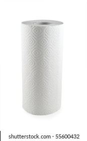 Paper Towel Isolated On White Background