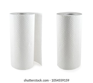 Paper Towel Set Isolated On White Background