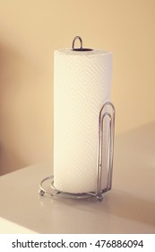 Paper Towel In Silver Paper Towel Holder