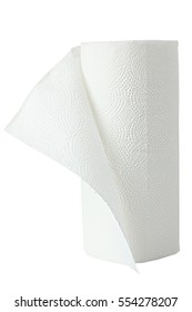 Paper Towels Isolated On A White Background