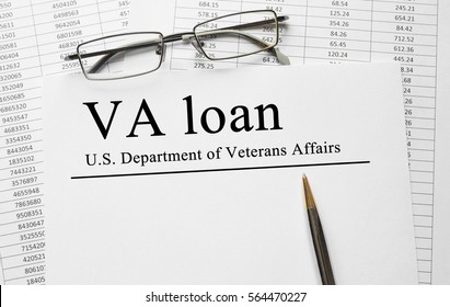 Paper With VA Loan On A Table