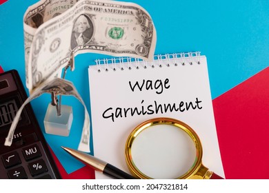 Paper With Wage Garnishment On A Table