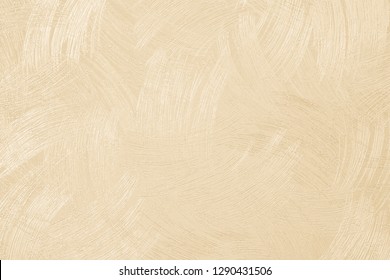 Paper Wallpaper On The Walls Of  Beige House With A Scratch Pattern. Abstract Background, Pastel Cream Colored Vintage Carpet, Soft Wrinkled Pattern With Golden Faded Lines On Luxury Bedroom In Hotel.