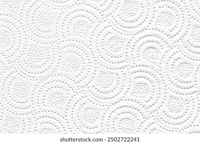 Paper white patterned napkin texture used for kitchen cleaning, paper napkin texture