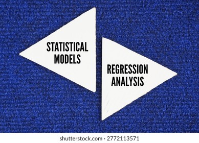 Paper with word statistical models and regression analysis. What are the two categories of quantitative models? mathematical and statistical techniques to evaluate relationships between variables