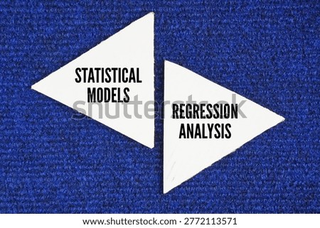 Paper with word statistical models and regression analysis. What are the two categories of quantitative models? mathematical and statistical techniques to evaluate relationships between variables