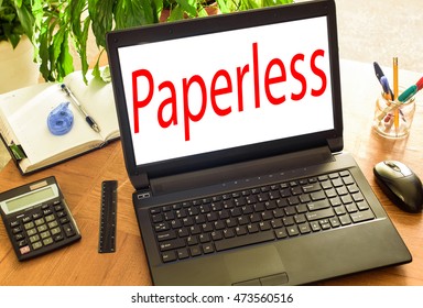 Paperless. Concept Office