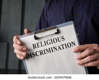 Papers About Religious Discrimination In The Lawyer Hands.