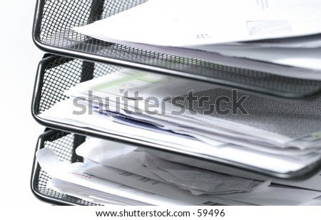 Papers in an inbox