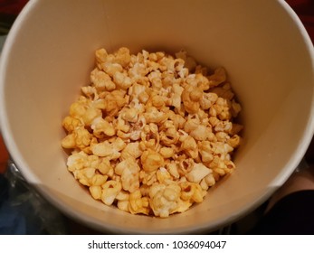 Paprika Popcorn In Cup.