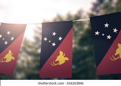 Papua New Guinea flag pennants