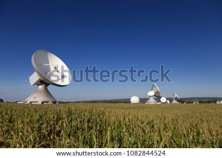 Parabolic Antennas in Raisting, Germany