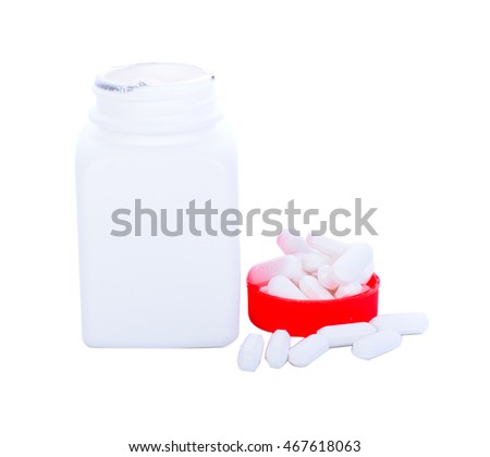 paracetamol pills from open prescription medication bottle
