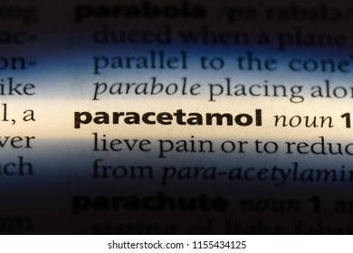 paracetamol word in a dictionary. paracetamol concept. - Shutterstock ID 1155434125