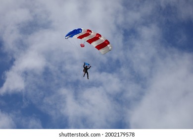 Parachute Looks Like American Flag Stock Photo 2002179578 Shutterstock   Parachute Looks Like American Flag 260nw 2002179578 