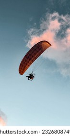 Parachute With Sunset  and CLOUDS
