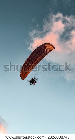 Parachute With Sunset  and CLOUDS