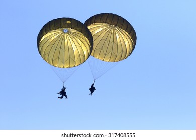 Parachute trooper - Shutterstock ID 317408555