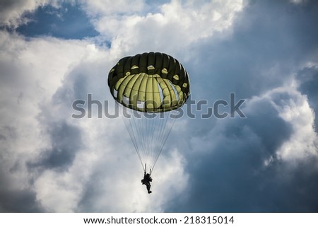 Parachutist in the war