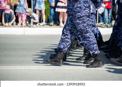 A Parade Of Employees Of A Special Police Unit Of The OMON Of Rosgvardia