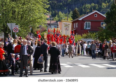 Parade On The Norwegian National Day 17. May.