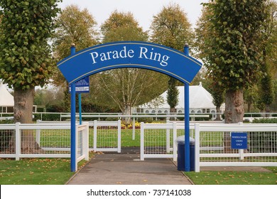 The Parade Ring At Windsor Racecourse On MONDAY 16 OCTOBER 2017