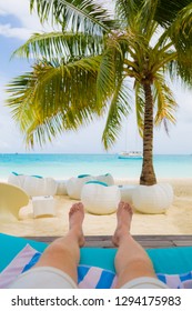 Paradise Beach Beach Bed Feet Legs