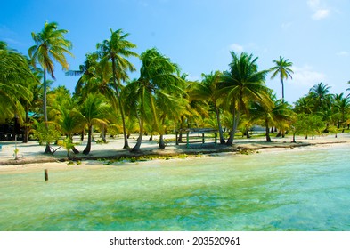 Paradise Beach On Beautiful Island South Water Caye