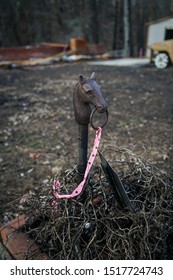 Paradise, CA/ United States- March 1, 2019: Remnants Of A Burned Home In Paradise California After The Camp Fire That Occurred In November 2018