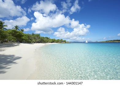 Paradise Caribbean Beach Virgin Islands Horizontal At St John USVI 