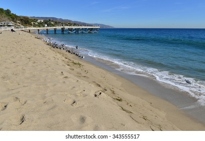 Paradise Cove At Malibu In California. 