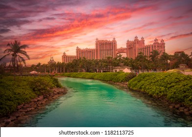 Paradise Island Bahamas Panoramic Aerial View 