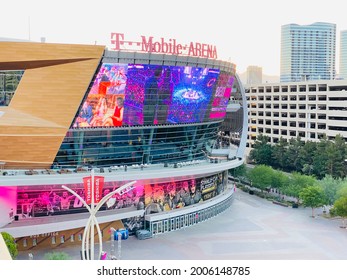 Paradise, NV - June 21, 2021: T Mobile Arena, Home Of The Golden Knights Hockey Team.