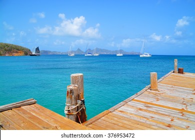 Paradise Tropical Beach On Island Of St. Vincent