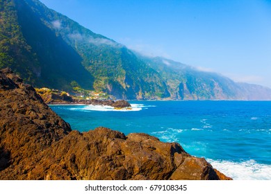  The paradise volcanic island of Madeira in the Atlantic Ocean. Extremely beautiful coast. Concept of exotic and ecological tourism - Shutterstock ID 679108345