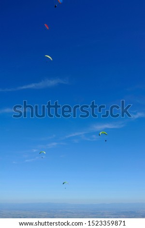 Similar – Image, Stock Photo high achiever Kitesurfing