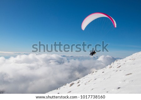 Similar – paraglider 4 Fallschirm