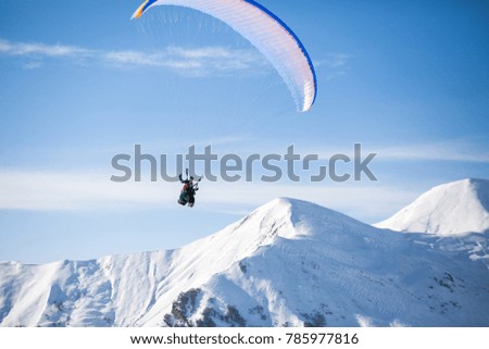 Similar – paraglider 4 Fallschirm