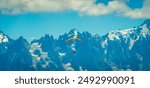 Paragliding over the French Alps, near the Mont Blanc, Chamonix