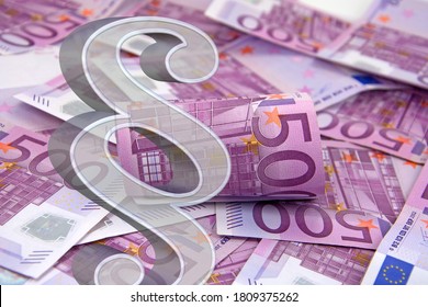 Paragraph With Euro Banknotes In The Background