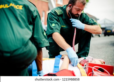 Paramedic team rescuing a young critical patient - Powered by Shutterstock