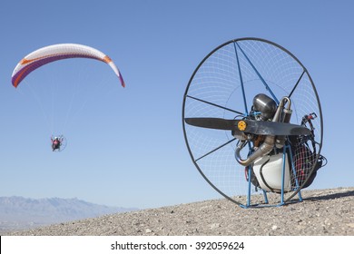 Paramotor In The Desert