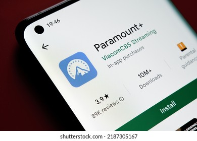 Paramount Plus App Seen Google Play Stock Photo 2187305167 | Shutterstock