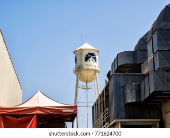 Paramount Studios Pictures, Water Tower, Hollywood Tour On The 14th August, 2017 - Los Angeles, LA, California, CA, USA