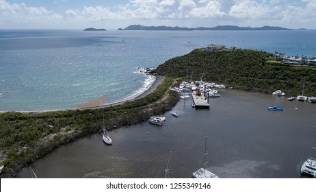 PARAQUITA BAY - TORTOLA BRITISH VIRGIN ISLANDS 13. NOVEMBER 2017: The Boats In This 