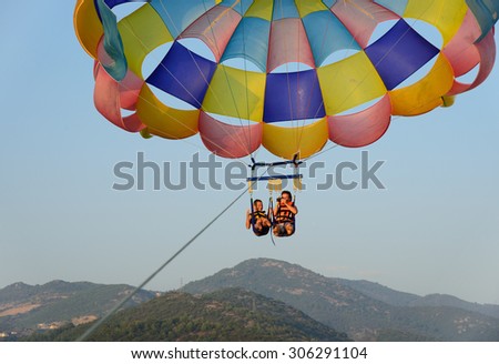 parasailing