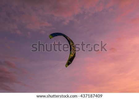 Parashoot in the sky
