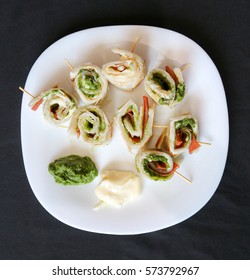 Paratha Roll With Chutney And Mayonnaise